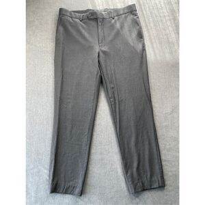 Calvin Klein Wool Blend Dress Pants Mens 34x27 Gray Classic Slim Fit Career